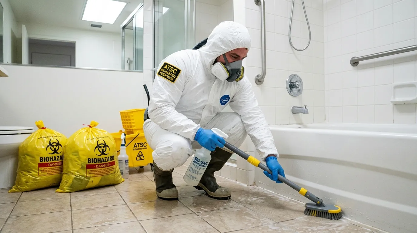 Decontamination equipment deployed for Blood Cleanup in West Rancho Dominguez